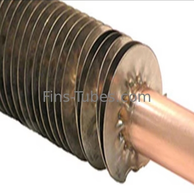 kopen DELLOK Druk ingebouwde vinnenbuis 200°C Warmtetransfer vlak gegroeveerd gelast vinnenrand 1,65mm Muurdikte 2,5-20mm Vinnen online manufacture