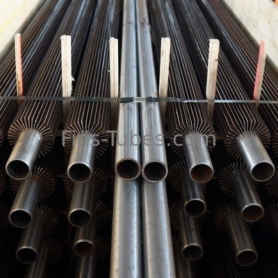 kopen Van het de StrokenKoolstofstaal A106 van DELLOK de Bruine U-vormige Longitudinale Finned Buis online manufacture