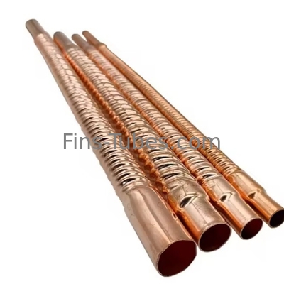 DELLOK Wand 0,96 mm Aluminium Fin Tube met Tube 4mm-15mm