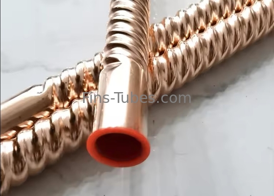 DELLOK OD63.5mm Aluminium Fin Tube met duurzaamheid / langdurige koeling tot 300 ° F