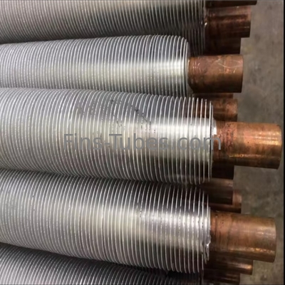 DELLOK Corrosiebestendigheid Aluminium Fin Tube Aanpasbare lengte Tubewand Geen limiet
