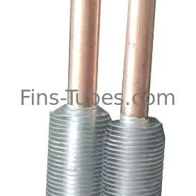 DELLOK Temperatuur Carbon Steel Fin Tubes Grooved Embedded Fin Tube 0.3-1.2mm Druk 1.0MPa - 4.0MPa