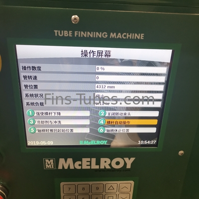Van het de Warmtewisselaaraluminium van DELLOK Kopertype de Machine van de Buisfinning van G