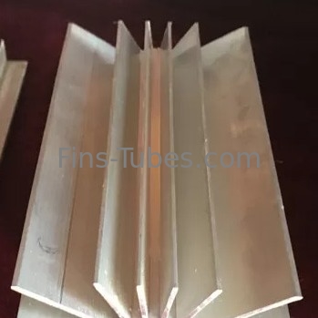 Kleine Longitudinale Vinnen 50mm van DELLOK Heatsink Roestvrij staal om Pijp